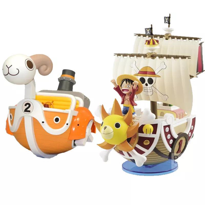 Adventure Awaits: One Piece Ship Figure Luffy Model Toy - Super Cute Mini Boat Assembly Model - Surprise Blind Box Gift for Kids  ourlum.com   