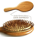 Bamboo Hair Comb: Healthier Hair Scalp Growth Massage Brush