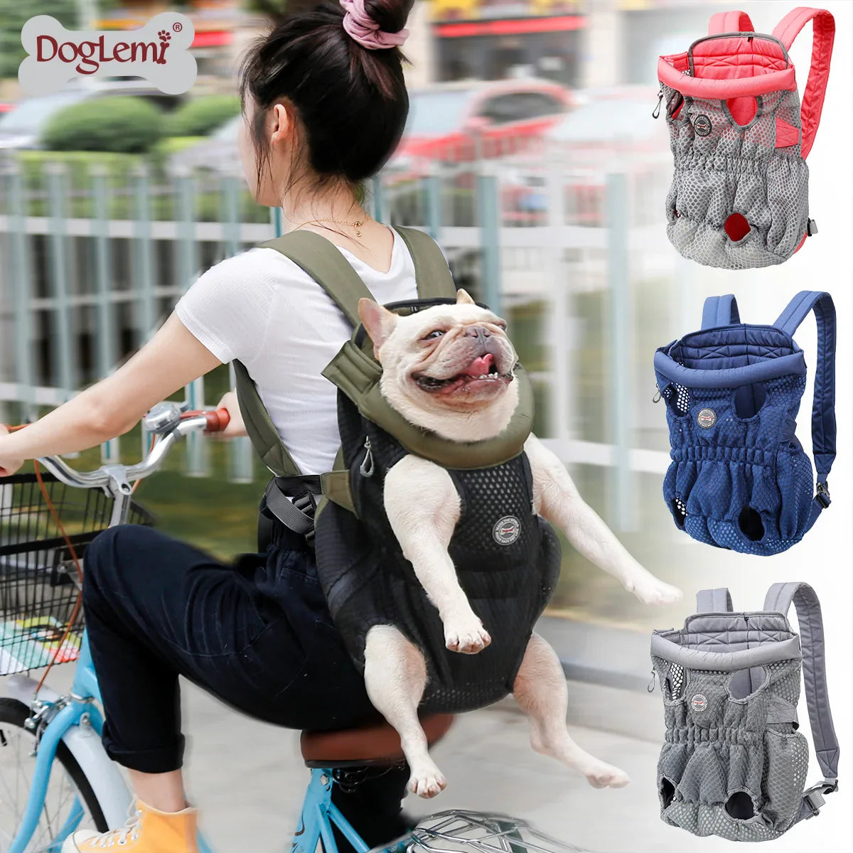 Pet Dog Cat Carrier Backpack - Breathable Mesh, Stylish, Eco-Friendly Transport Bag  ourlum.com   