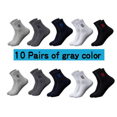 Stylish Cotton Men's Business Socks: Breathable Pack for Comfort