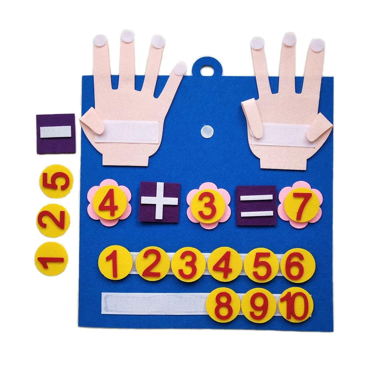 Montessori Finger Numbers Math Toy: Early Learning for Toddlers  ourlum.com   