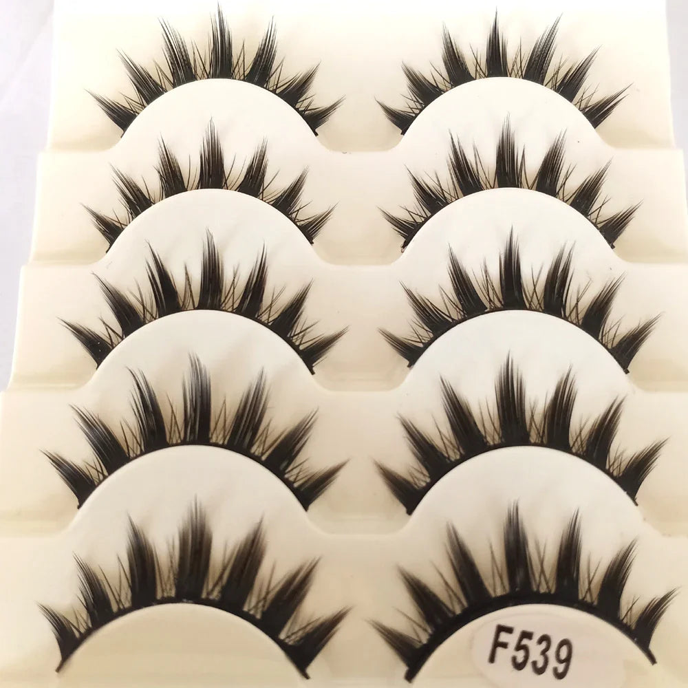 Glamorous Natural Cosplay False Eyelashes Set for Stunning Makeup Looks