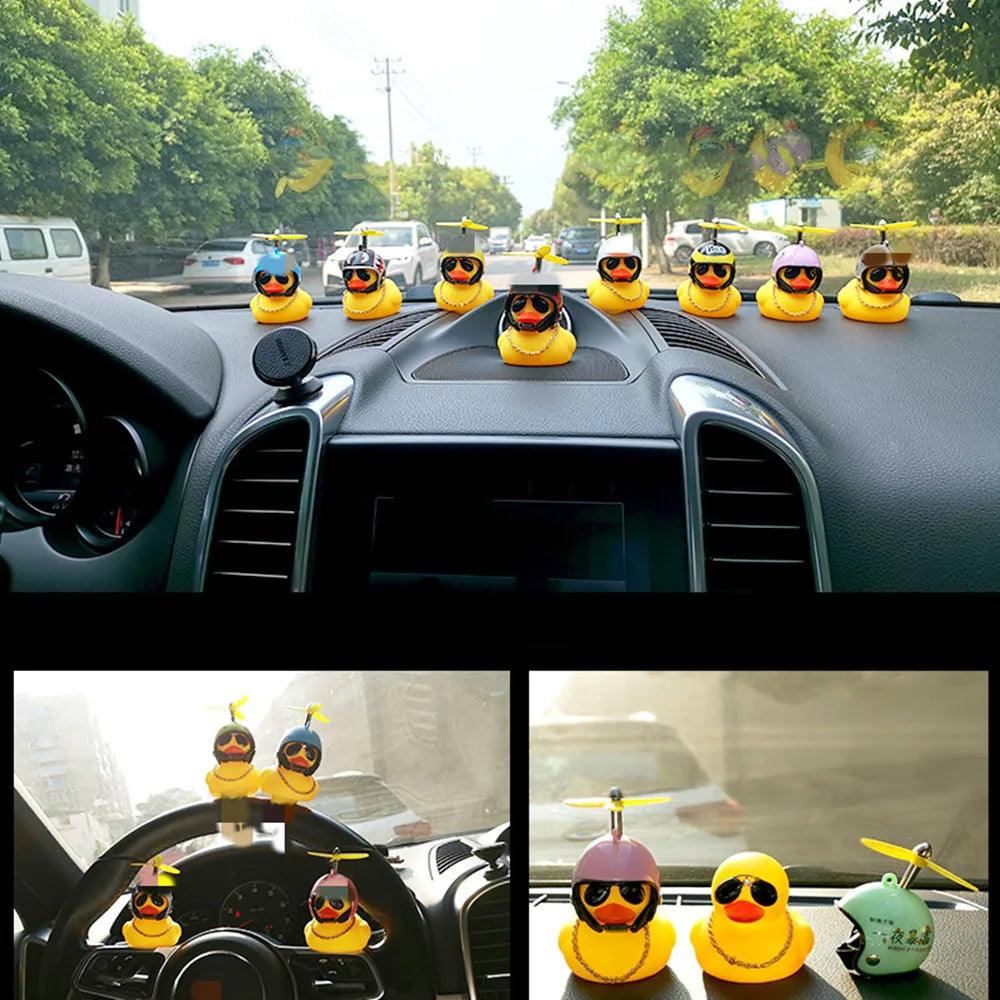 Yellow Duck Helmet Wind Spinner for Car or Bike - Fun Riding Accessory  ourlum.com   