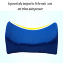 Lumbar Support Backrest Pillow Office Chair Gel Foam Strap