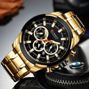 CURREN Men’s Luxury Chronograph Watch: Bold Waterproof Timepiece  ourlum.com   