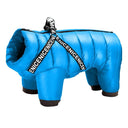 Cozy Hooded Winter Dog Jacket with Waterproof Harness for Small to Medium Dogs  ourlum.com Blue 10 