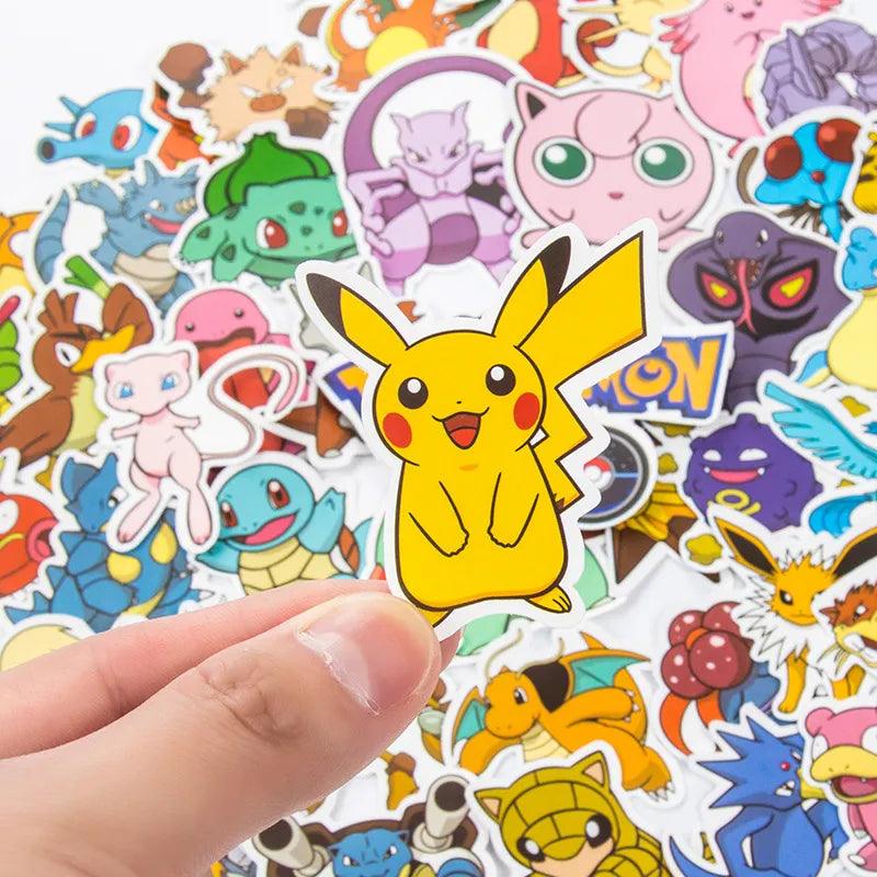 Pokemon Pikachu Stickers Variety Pack for Kids and Teens: Cute Waterproof PVC Designs for Skateboards, Laptops, and More  ourlum.com   