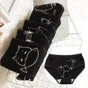 Cotton Cat Print Panties Set for Daily Comfort and Style