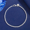 Elegant 925 Sterling Silver Charm Bracelet for Women