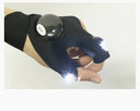 Night Light Waterproof Fishing Gloves with LED Flashlight