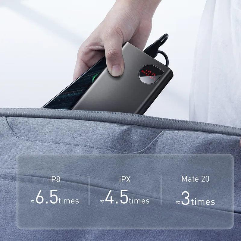 Baseus Power Bank: High Capacity Fast Charger, Quick Charge, Digital Display  ourlum.com   