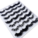 5-14Pairs Fluffy Lashes 10-25mm 3D Mink Lashes Long Thick Natural False Eyelashes Wholesale Lashes Vendors Makeup Mink Eyelashes  ourlum.com   