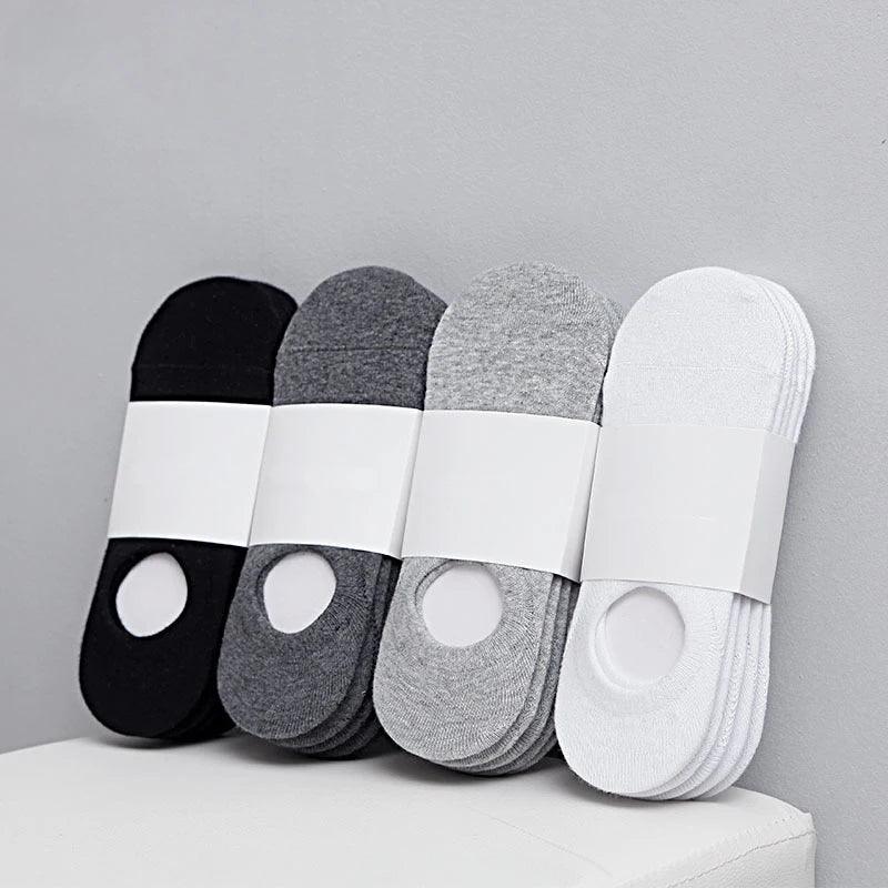 Happy Boat Socks for Men - Comfortable Cotton Slip-Resistant Ankle Socks (5 Pairs)  Our Lum   