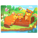 Wooden Cartoon Animal 3D Puzzle for Kids: Educational Toy for Children  ourlum.com 13-squirrel  