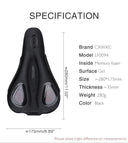 Comfortable Bicycle Saddle Cover with Memory Foam Gel Cushion