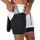 2025 Summer Running Shorts Men 2 in 1 Quick Dry Gym Shorts