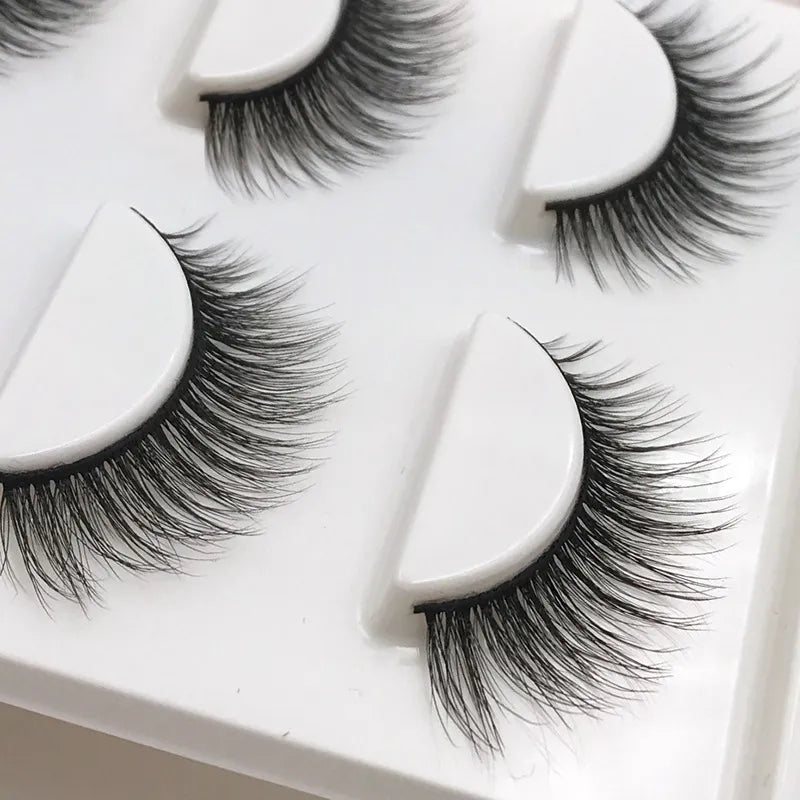 SHIDISHANGPIN 3 pairs 29 styles 3D Faux Mink Hair Soft False Eyelashes Fluffy Wispy Thick Lashes Handmade Lash Eye Makeup Tools  ourlum.com   