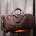 ZRCX Vintage Men's Hand Luggage Bag Genuine Leather 15 Inch