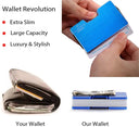 Casekey Mens Slim Wallet with Money Clip RFID Card Holder