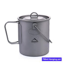 Titanium Camping Mug - Lightweight Outdoor Travel Cup