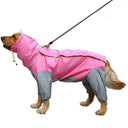 Large Dog Waterproof Raincoat Hooded Jacket Overalls - 6XL  ourlum.com   