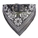 Pet Neckerchief Collar with Cute Print Scarf - Small Dog & Cat Accessories  ourlum.com Black S 