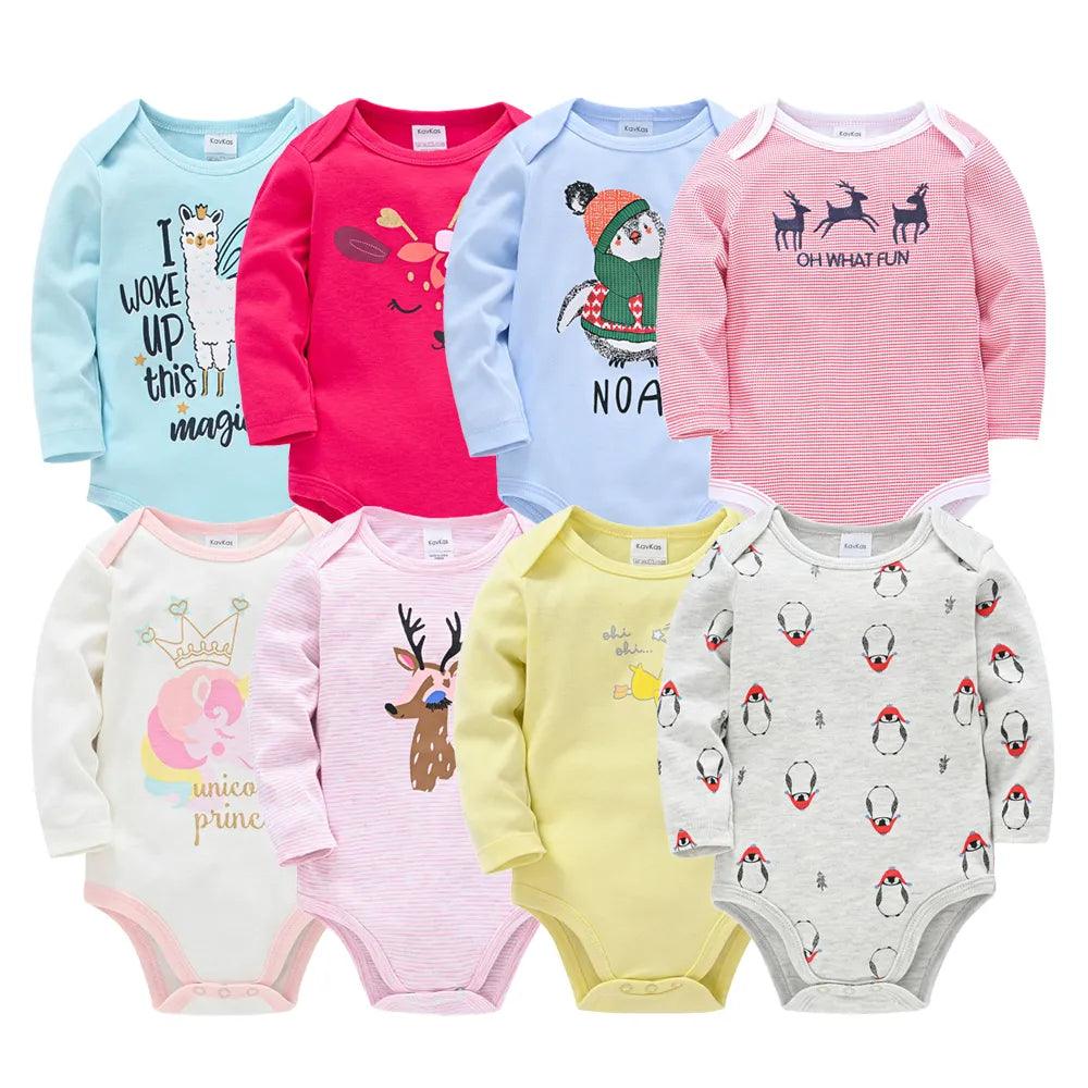 Snug & Cozy 6-Piece Baby Bodysuit Set - 100% Cotton Jumpsuits for Newborns  ourlum.com   