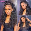 30 Inch Deep Wave Lace Front Wig Brazilian Water Curly Hair