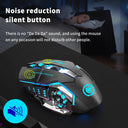 Wireless RGB Gaming Mouse with Ergonomic Design and Quiet Bluetooth