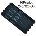 5/10 /20 pcs Wooden Nail File 100/180/240/320 Black Sandpaper Buffer Professional Nail Files Pedicure Manicure Polishing Tools  ourlum.com 10pcs 240 320  