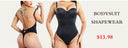 GUUDIA Seamless Tummy Control Bodysuit with Open Crotch for Effortless Shaping