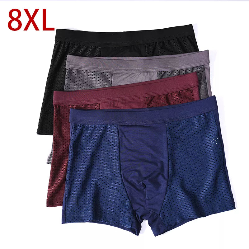Bamboo Comfort Men's Boxer Briefs Set of 4 - Ultimate Support and Breathability for Men - ourlum  ourlum   