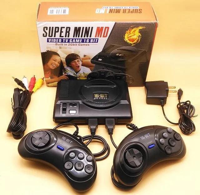 New Retro Mini TV Video Game Console For Sega MegaDrive 16 Bit Games with 208 Different Built-in Games Two Gamepads AV Out  ourlum.com   