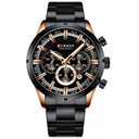 CURREN Men's Luxury Chronograph Sports Watch: Stylish Waterproof Timepiece  ourlum.com Gold Black  