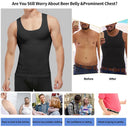 Men's Slimming Body Shaper Corset Vest Shirt Compression