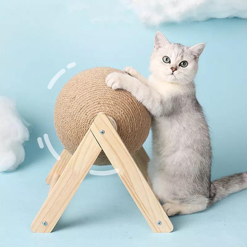 Cat Scratching Rope Ball Toy for Kittens and Cats: Furniture Protection & Attract Attention  ourlum.com   