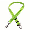 Enhanced Adjustable Car Pet Seat Belt with Reflective Nylon Strap and Elastic Bumper  ourlum.com Fluorescent Green  