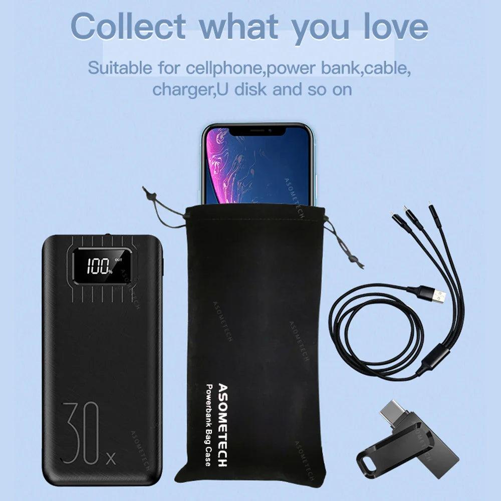 Power Bank Protective Case Bag Travel Portable Storage Bag Cover for Power Bank Mobile Phone Earphones Protection Accessories  ourlum.com   