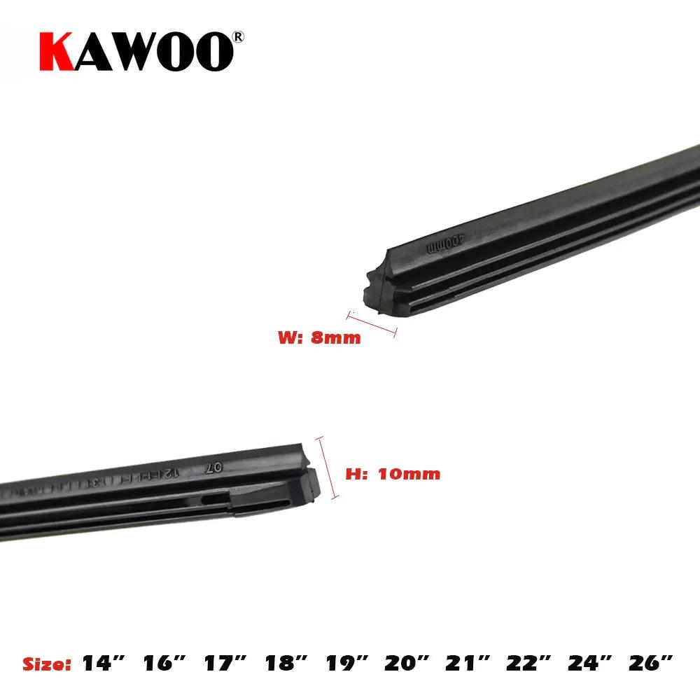 KAWOO Rubber Strip Wiper Blade Refill - Universal Fit & Easy Install  ourlum.com   