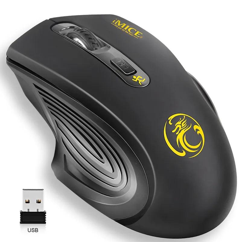 Wireless Optical Mouse: High Precision Ergonomic Silent Click Mice  ourlum.com   