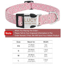 Custom Flower Pet Collar - Engraved ID Tag - Personalized Pug Collar  ourlum.com Rose XS 