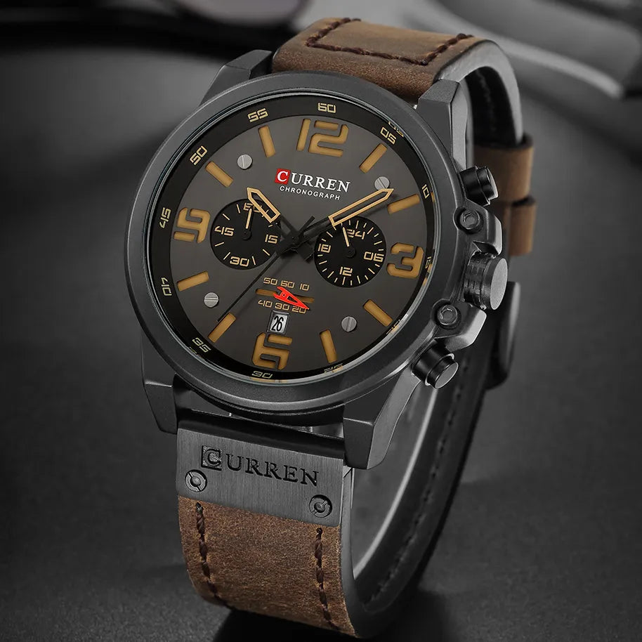 CURREN Chronograph Military Sport Watch: Stylish Waterproof Timepiece  ourlum.com   