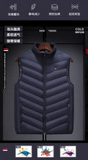 Men's High Quality Heated Vest Graphene USB Heating Jacket