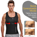 Mens Waist Trainer Vest Slimming Body Shaper Workout Tank