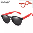 YouthFlex Polarized Sunglasses for Kids-Flexible Silicone Frame-UV400 Protection-Fashionable Shades-Eyewear for Boys and Girls  ourlum.com black red gray  