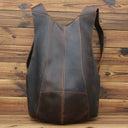 Stylish Vintage Men Women Leather Business Backpack Bag