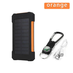 30000mAh Solar Power Bank Solar Panel Powerbank Waterproof USB Battery Charging LED External Charger For iPhone Samsung Phone