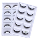 New Full 5 Pairs one box 3D Mink Hair False Eyelashes Natural Thick Long Eye Lashes Wispy Makeup Beauty Extension Tools H13  ourlum.com 5Pairs3dh-01  