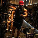 GITF Mannen Bodybuilding Tank Tops Gym Workout Fitness Mouwloos Shirt Running Kleding Stringer Singlet Zomer Toevallige Vest