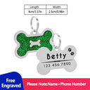 Engraved Personalized Pet ID Tags: Customizable Dog Collar Name Tag  ourlum green dog tag 1  